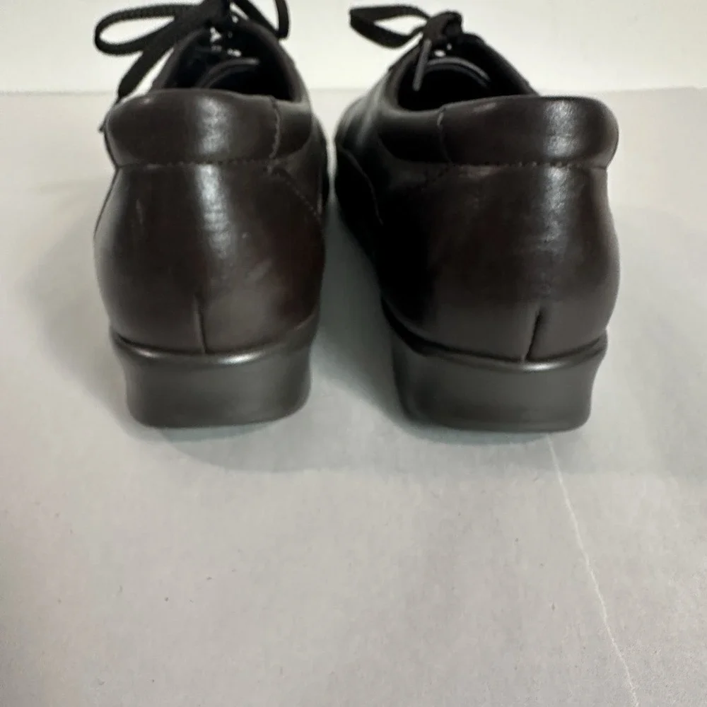 SAS Soft Step Shoes Womens 8.5N Brown Leather Tripad Comfort Lace Up Comfort USA